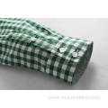 Soft Touch 100% Cotton Green Check Men Shirts